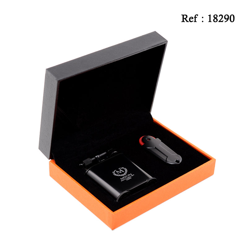 Briquet Cigares double jet Edition Racing Myon Noir - Jagsmoke