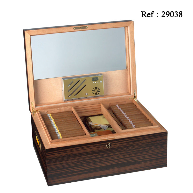 Cave à cigares Vittoria Adorini Deluxe Ebène - 500 cigares - Jagsmoke