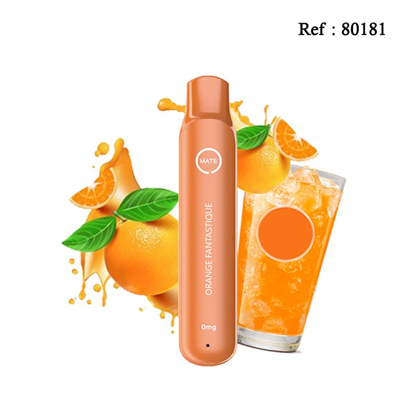 E-cigarettes jetables FLAWOOR Mate - Orange Fantastique - 600puffs - Jagsmoke