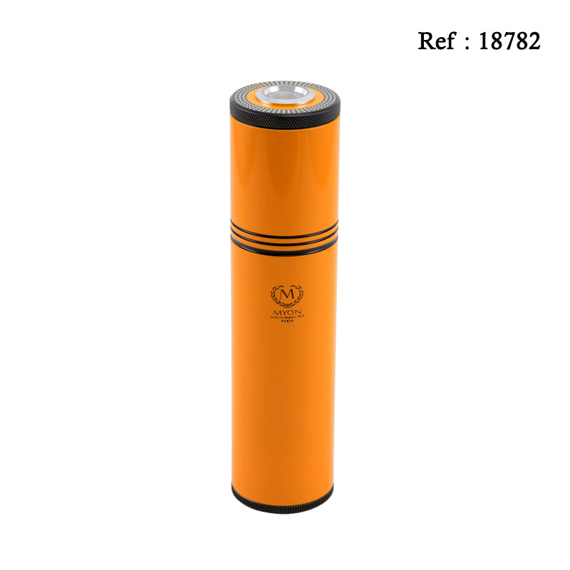 Tube mini-cave Aluminium Myon 4 cigares Jaune - Jagsmoke