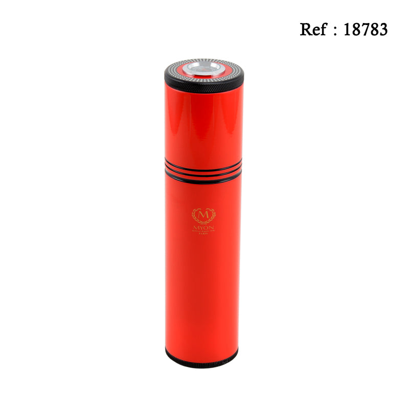 Tube mini-cave Aluminium Myon 4 cigares Rouge - Jagsmoke