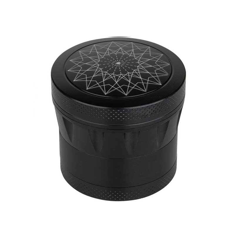 Grinder métal Noir Mandala 4.3cm - Jagsmoke®