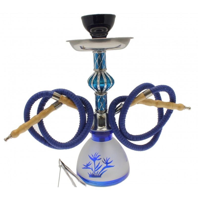 Chicha Double tuyau Lotus Chicha Bleu Inès jagsmoke®